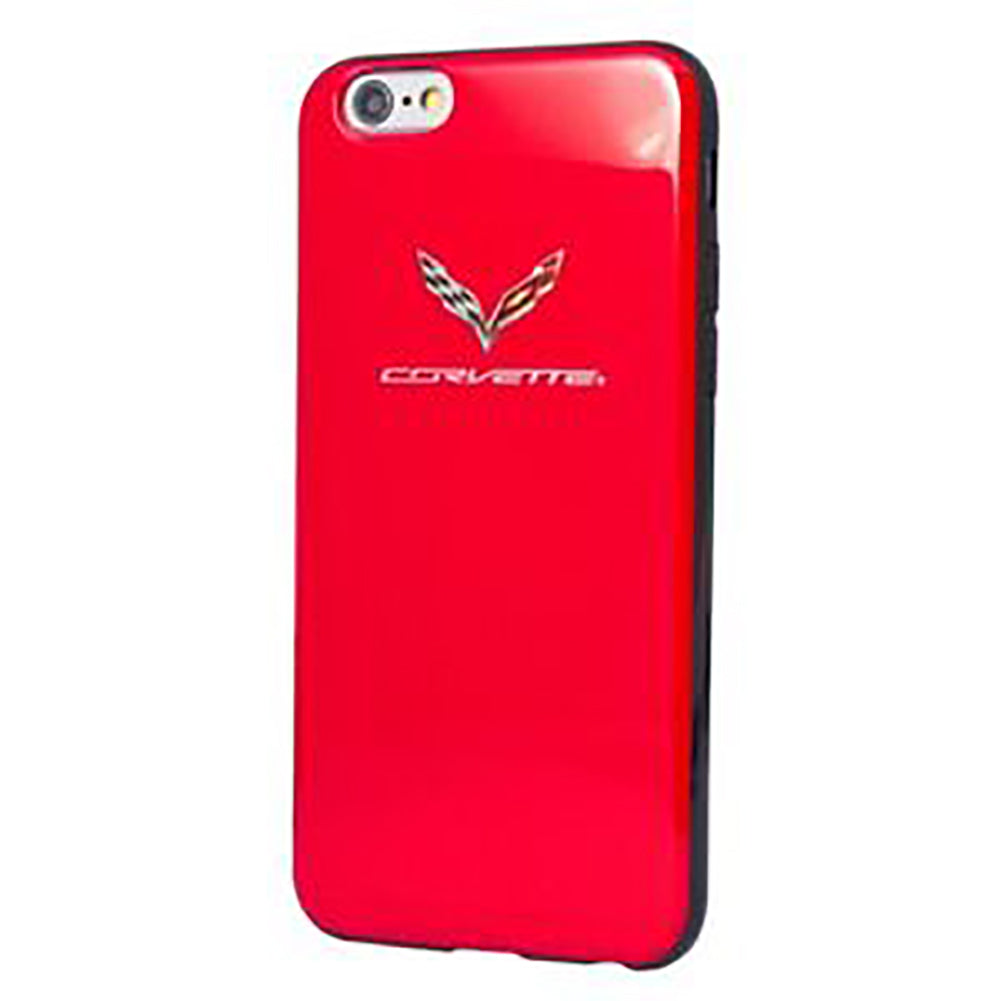 C7 Corvette Crossed Flags Logo - iPhone 6+ Case