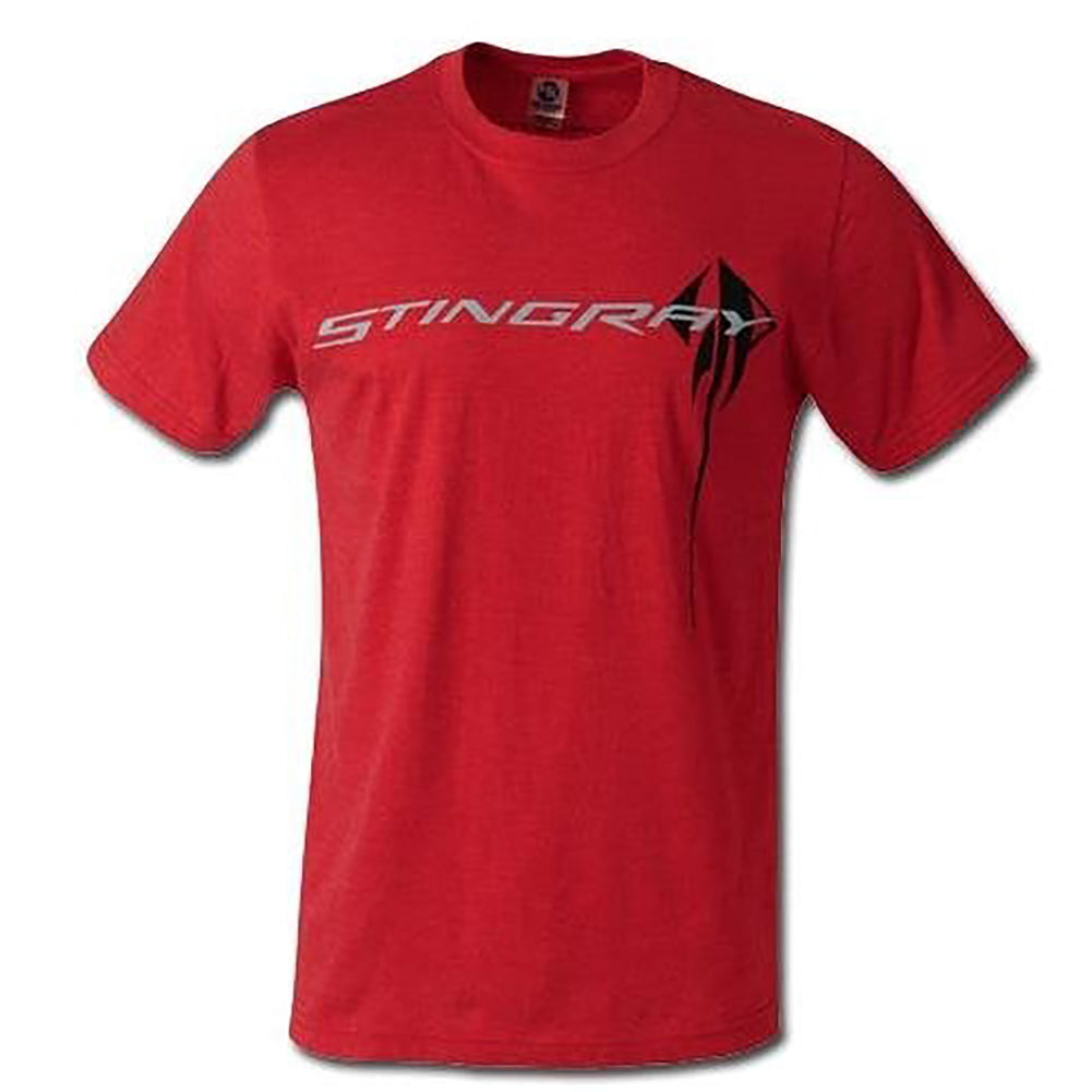 C7 Corvette Stingray Chest Logo T-shirt : Heather Red - 2014+