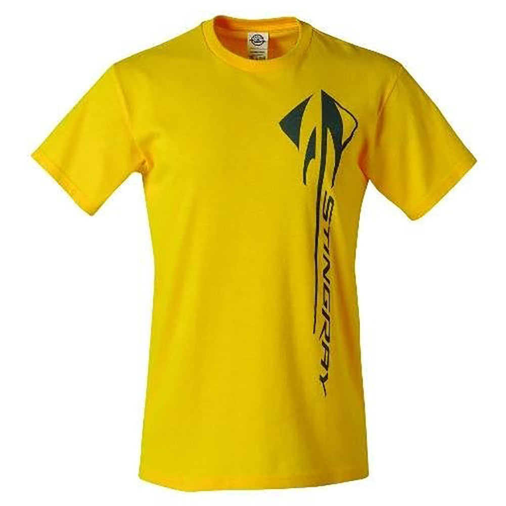 C7 Corvette Stingray Vertical T-shirt : Velocity Yellow