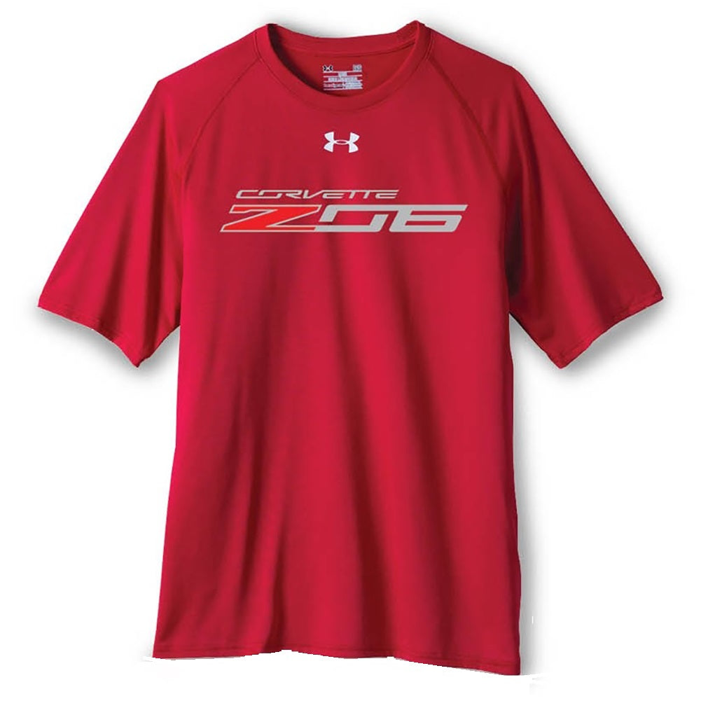 C7 Corvette Z06 Under Armour Performance T-Shirt : Red