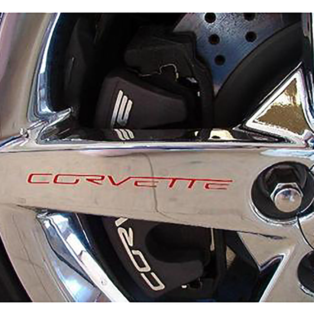 C6 Corvette Wheel Spoke Decal Lettering Set of 4 : 2005-2013 C6
