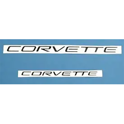 1997-2004 C5 Corvette Front & Rear Decal Letters - Gloss Black