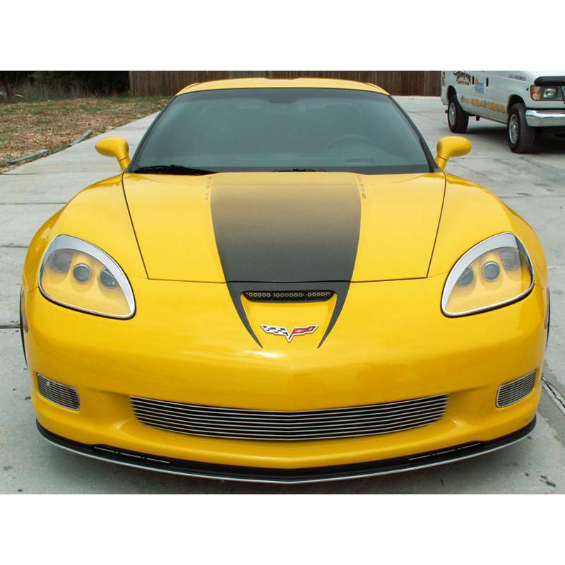 Corvette Headlight Eyebrow Kit - Chrome ABS : 2005-2013 C6,Z06,ZR1,Grand Sport