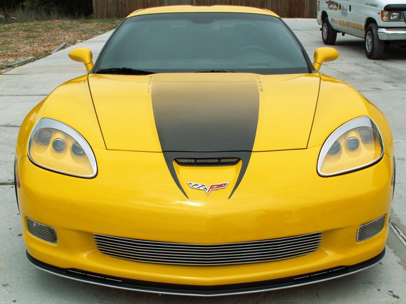 Corvette Headlight Eyebrow Kit - Chrome ABS : 2005-2013 C6,Z06,ZR1,Grand Sport