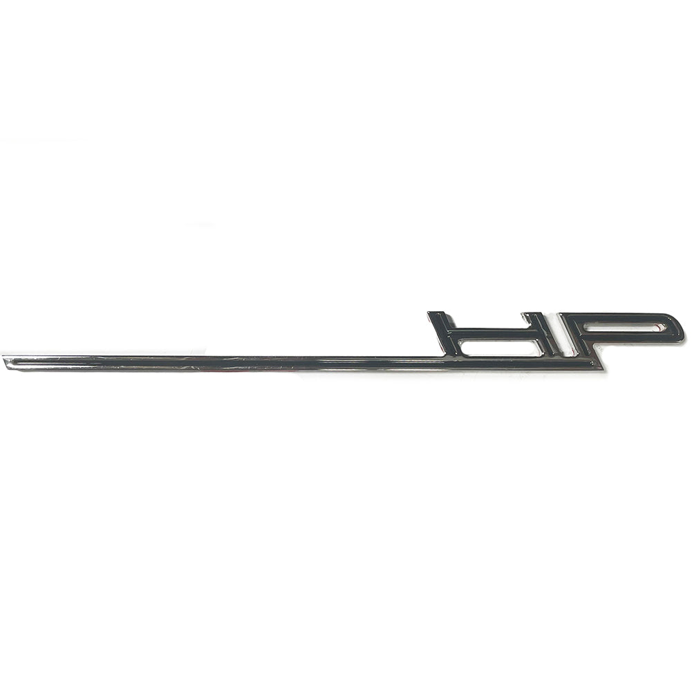 Corvette Custom HP Billet Chrome Badge Only - No Numbers (Black Stripe)