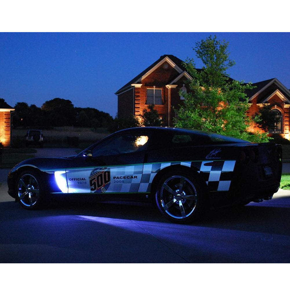 Corvette Fender Side Cove LED Lighting Kit with Standard Remote : 2005-2013 C6 Grand Sport