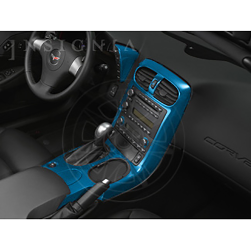 Corvette - GM Interior Trim Kit - Convertible w/Power Folding Top and No Magnetic Selective Ride Control (F55) - Jet Stream Blue : 2008-2013 C6