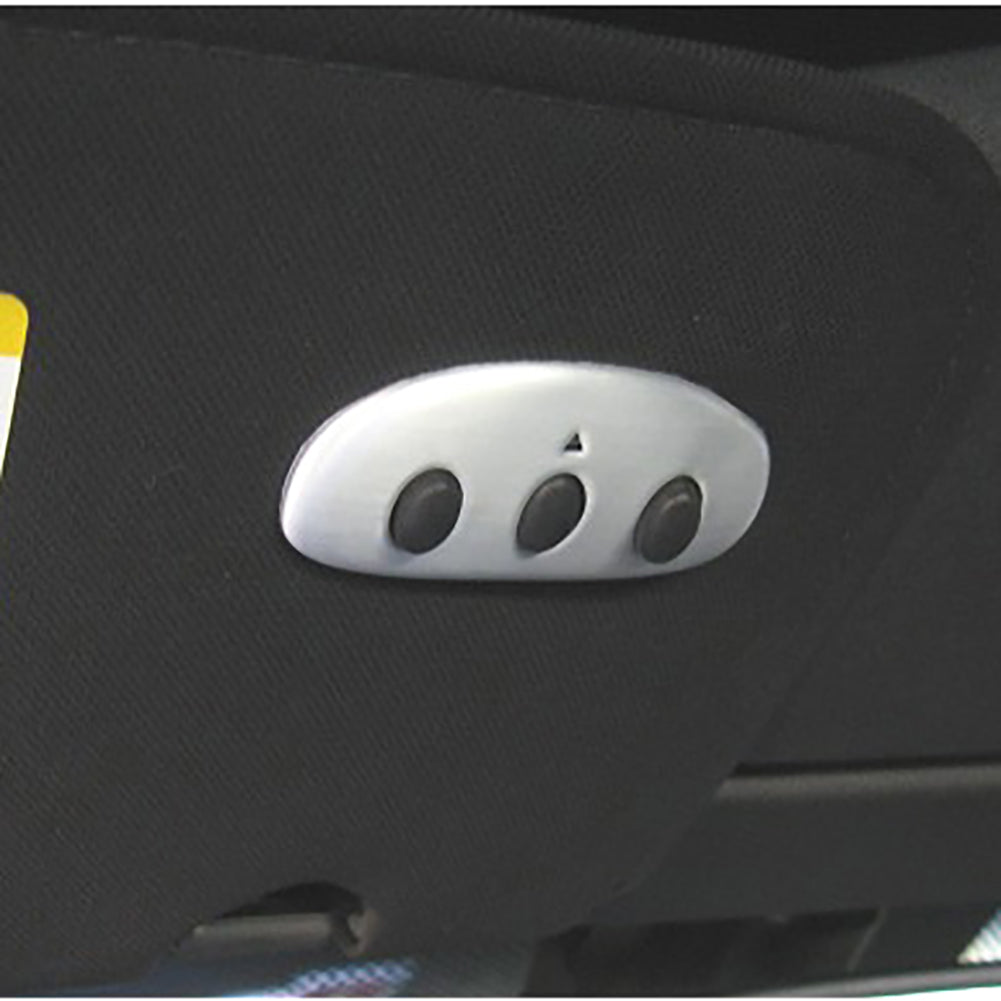 Corvette Homelink Visor Button Cover - Brushed Finish : 2005-2013 C6