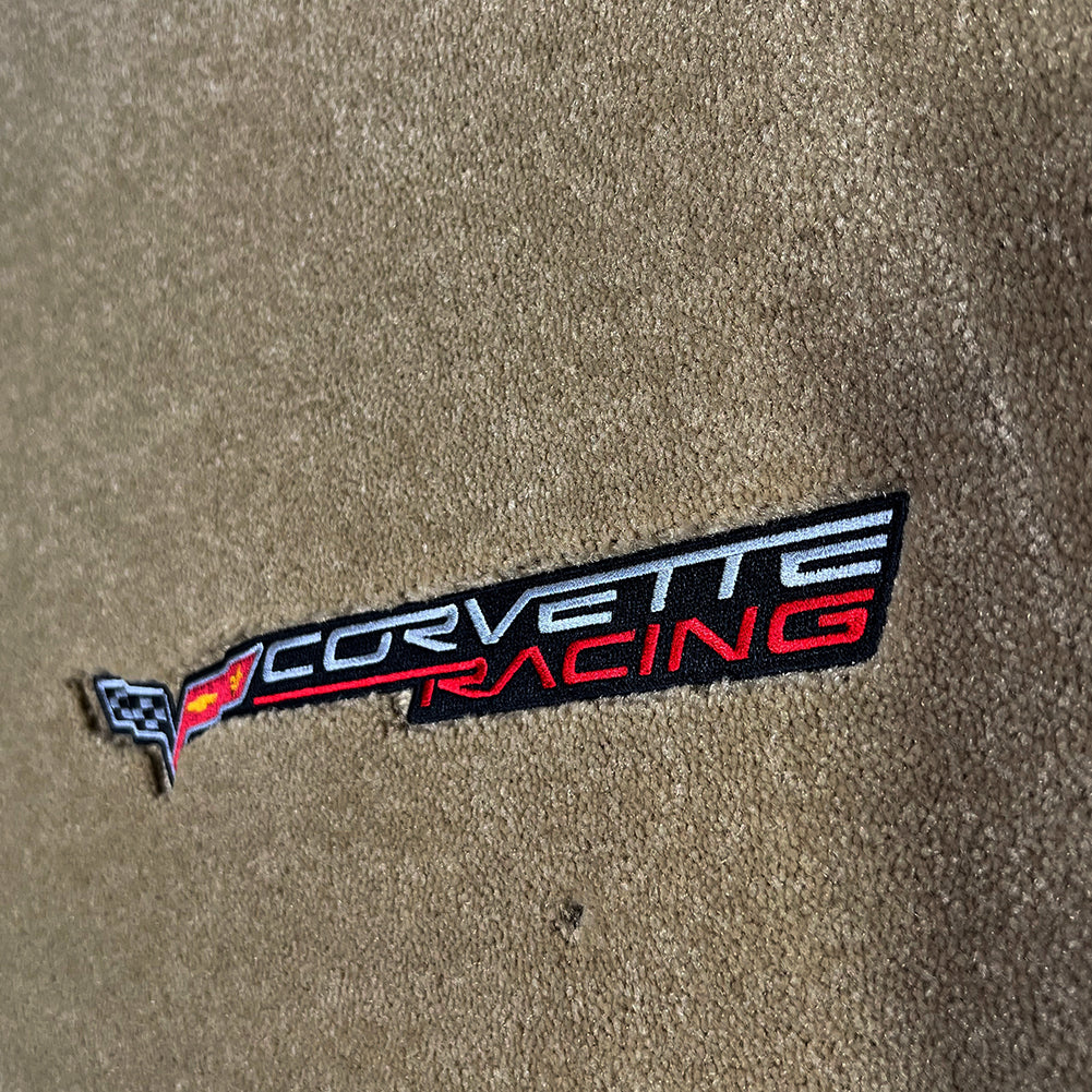 Corvette Lloyd Ultimat Floor Mats - Cashmere with Corvette Racing : 2005-2007.5 C6 (Post Anchor)