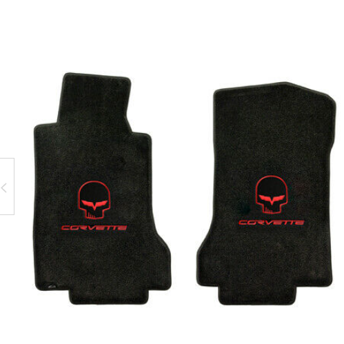 Corvette Lloyd Ultimat Floor Mats - Red Jake - Corvette - C6 Late 2007.5-2013 Front (Hook Anchor)