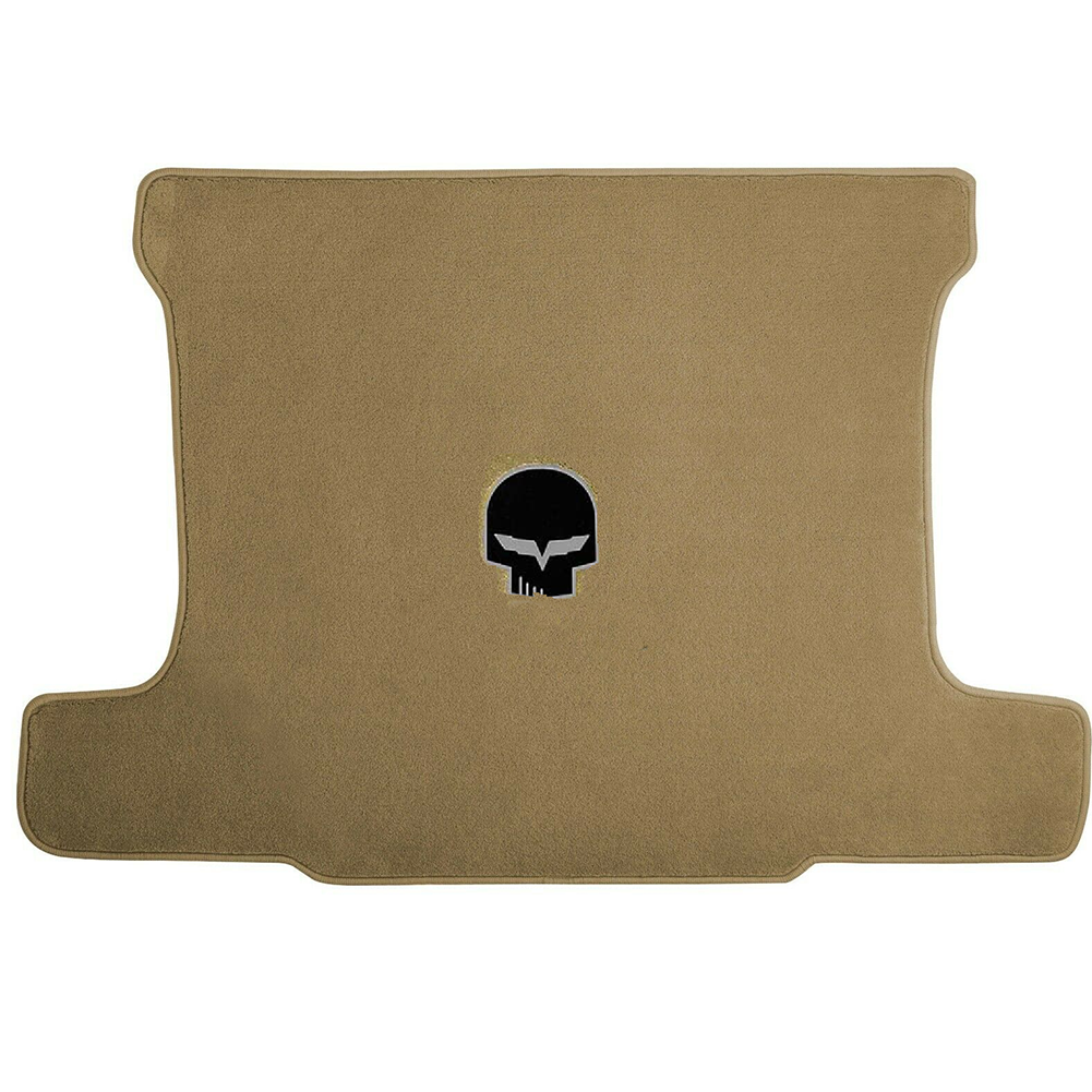 Corvette Cargo Mat - Jake Skull Logo - Silver - Coupe : 2005-2013 C6, Z06, ZR1 or Grand Sport