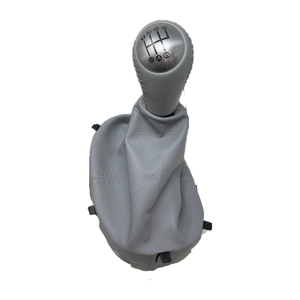 Corvette Shift Boot/ Shift Knob Kit - Grey : 6-Speed Manual : 2005-2007 C6