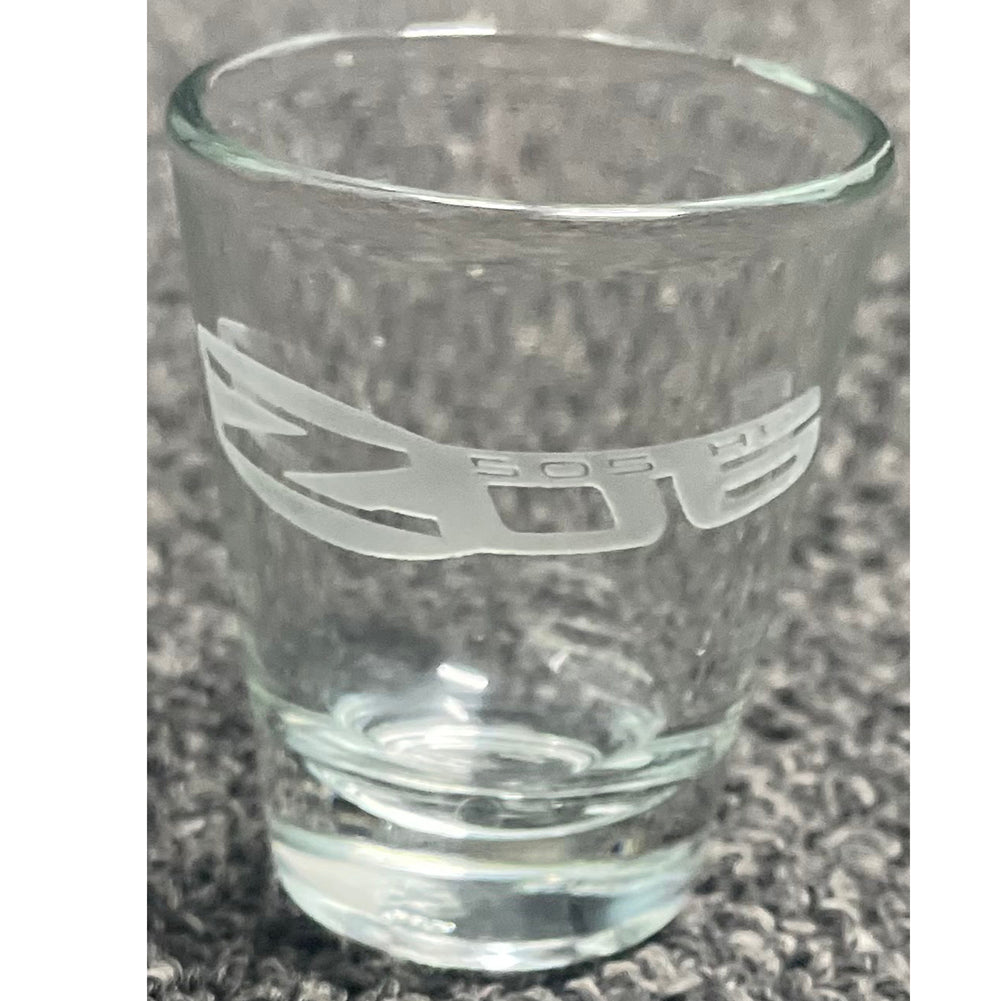 Corvette Shot Glass with C6 Z06 Logo : Tapered
