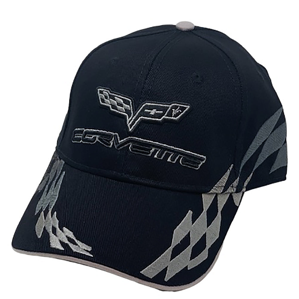 C6 Corvette - Embroidered Bad Vette Hat/Cap : Silver