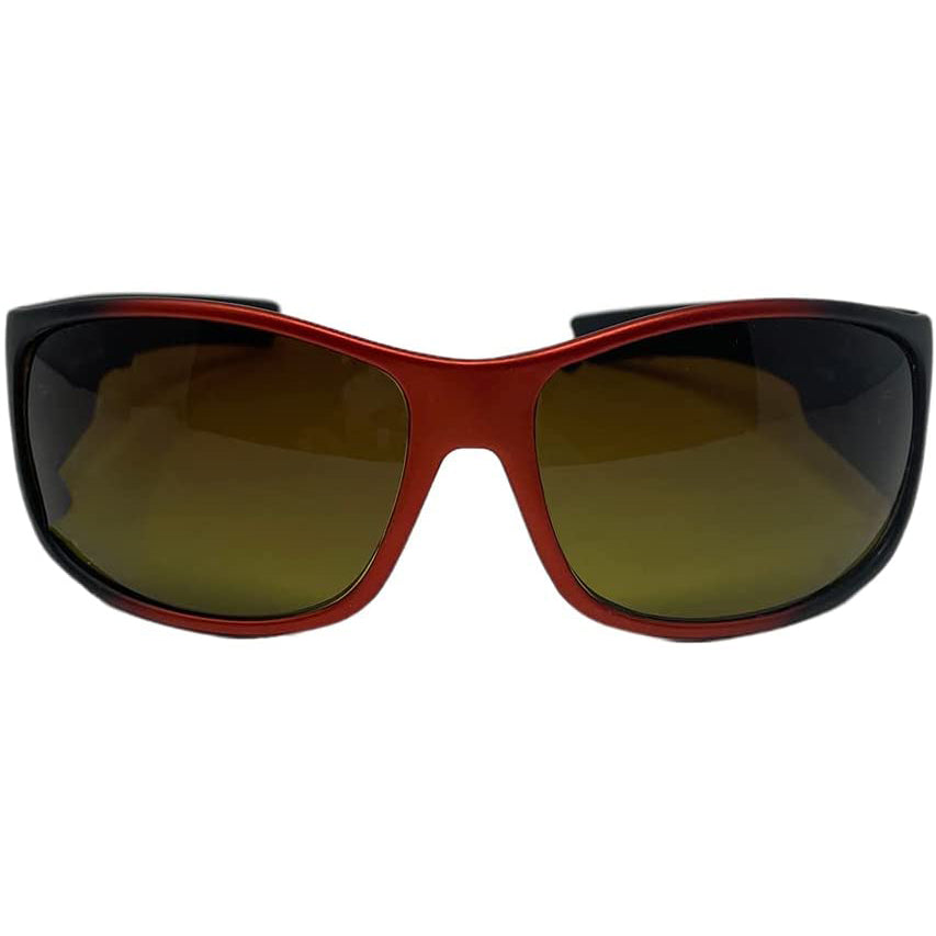 Corvette Sunglasses Style 100 Blk/Red with Amber Gradient Lens : C6 Logo
