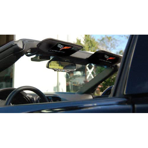 Corvette Carbon Fiber Sun Visor Warning Label Covers : 2005-2013 C6, Z06, Grand Sport, ZR1
