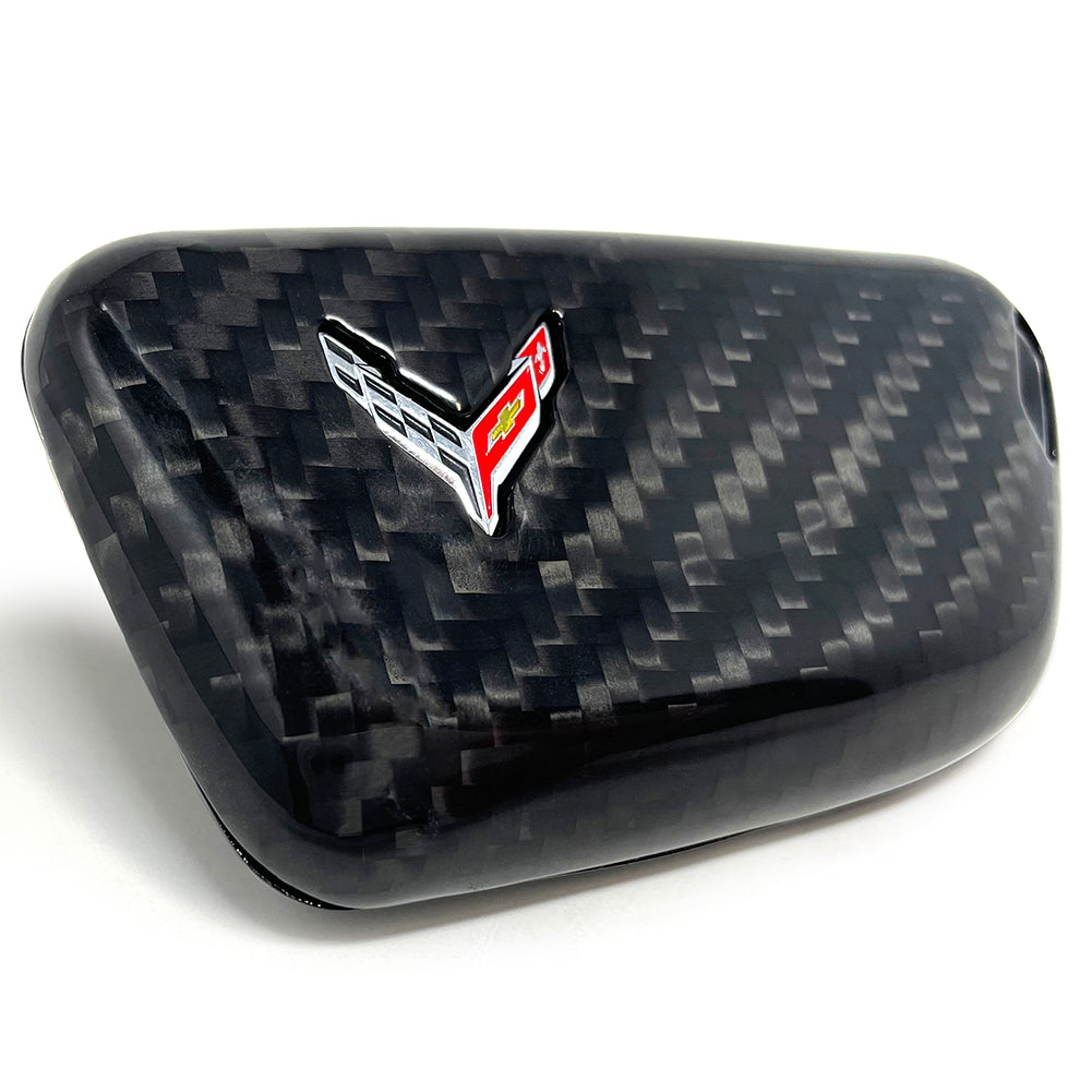 C8 Corvette Key Fob Case Carbon Fiber : Black