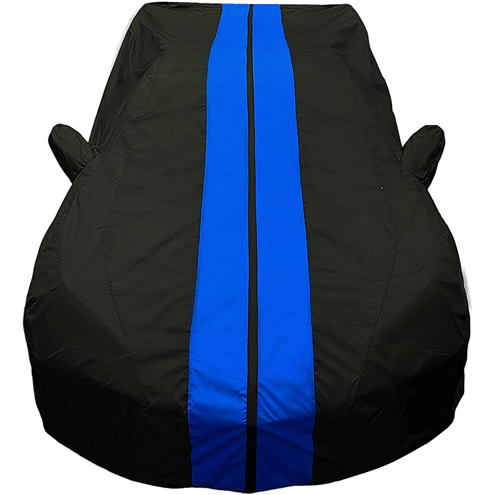 Corvette Ultraguard Plus Car Cover - Indoor/Outdoor Protection - Black W/ Blue Stripes : C8 Stingray, Z51