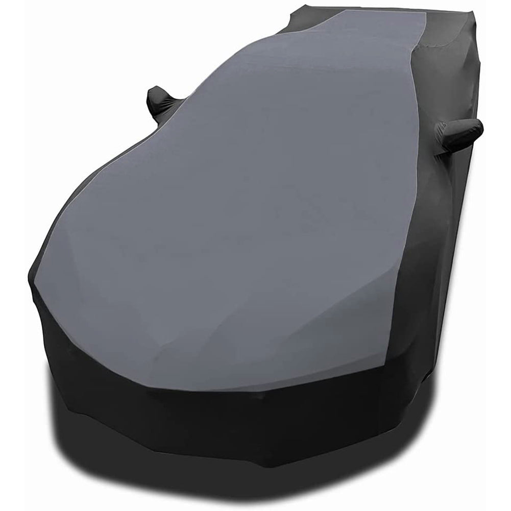 C8 Corvette Ultraguard Stretch Satin Sport Car Cover - Gray/Black - Indoor