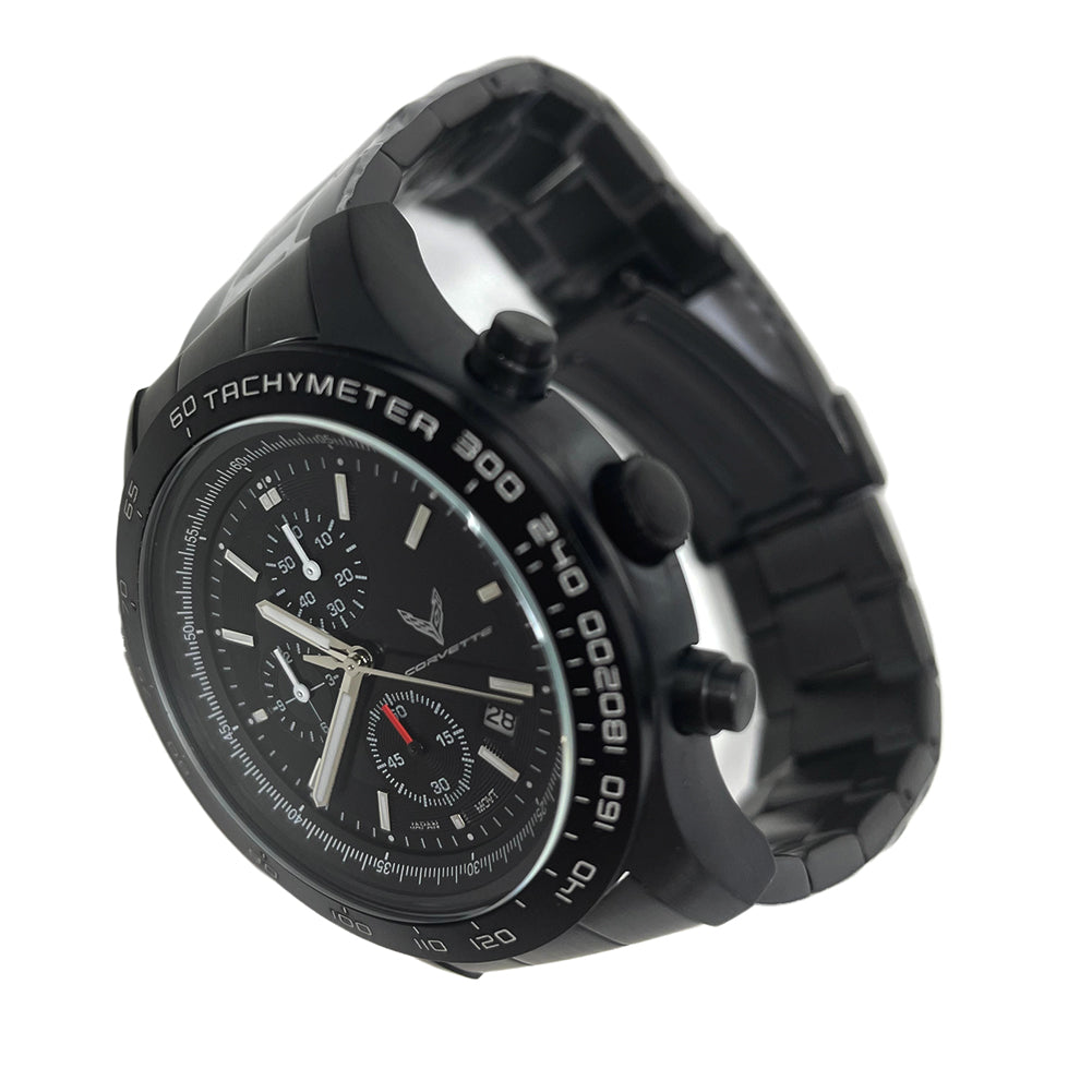 Next Generation Corvette Black Chronograph Watch