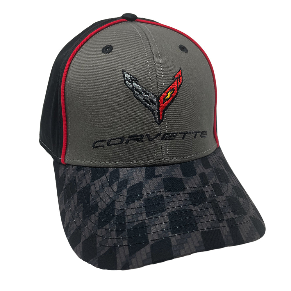 Next Generation Corvette Hat/Cap - Carbon Flash Checkered Bill