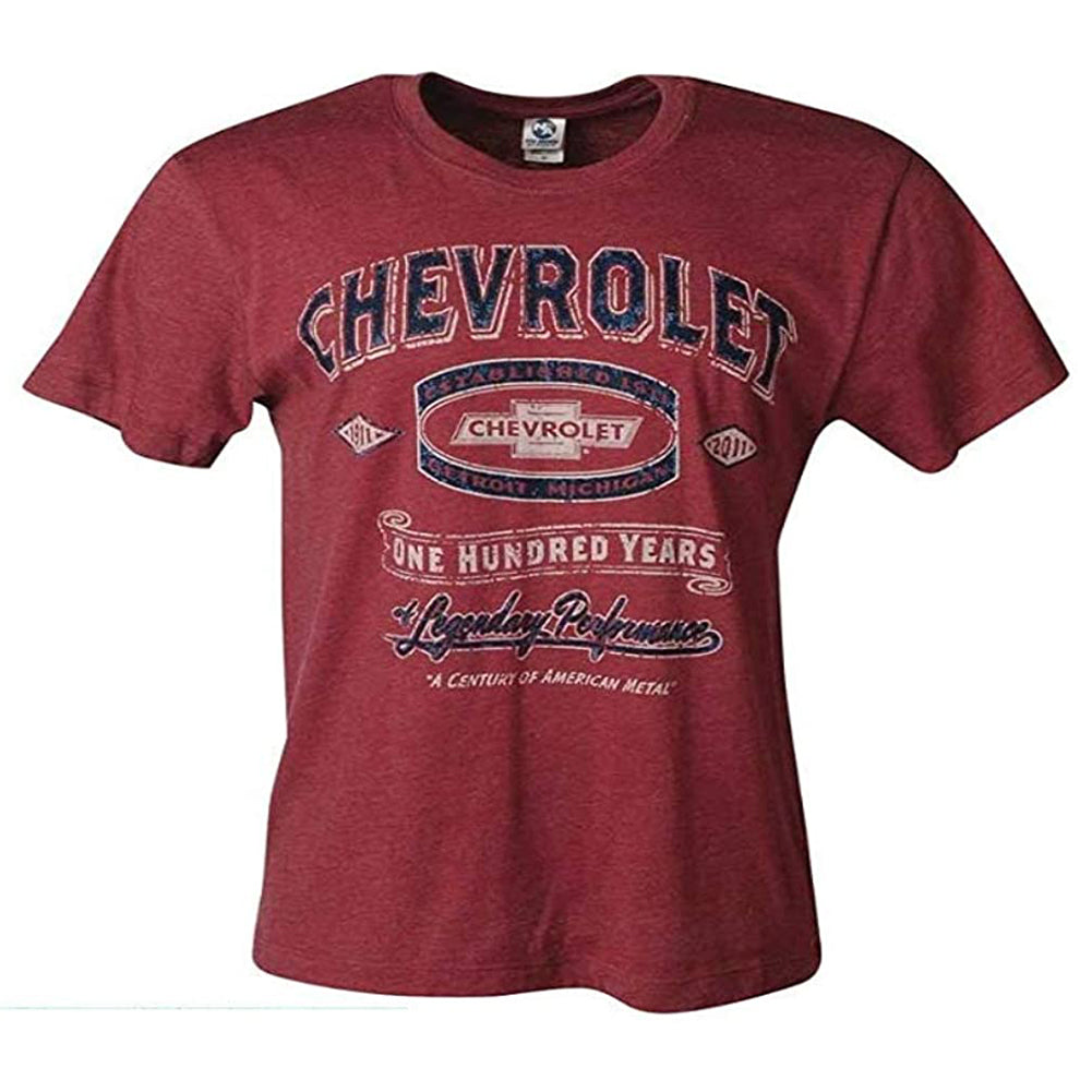 Chevrolet Centennial Legendary T-Shirt : Red – WestCoastCorvette.com