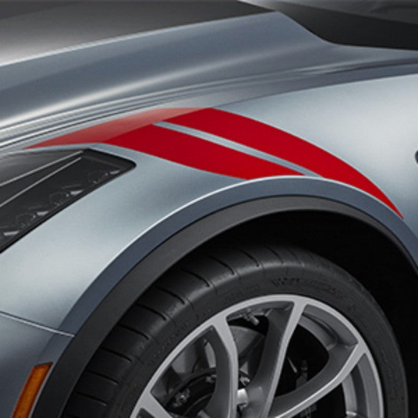 Corvette Grand Sport Fender Stripes / Hash Marks : 2017-2019 C7 Grand Sport