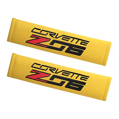 Corvette Seatbelt Harness Pads - Embroidered : C7 Z06