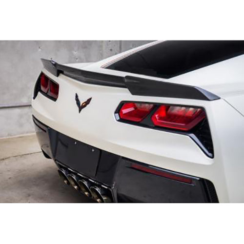 C7 Corvette Rear Spoiler - M-Spec Trufit Duck Bill Rear Spoiler - Carbon Flash Metallic : C7 Stingray, Z51