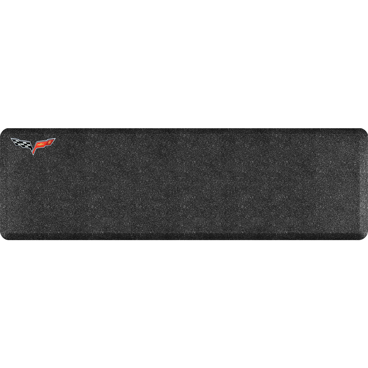 Corvette Premium Garage Floor Mat with Crossed Flags Logo - 66