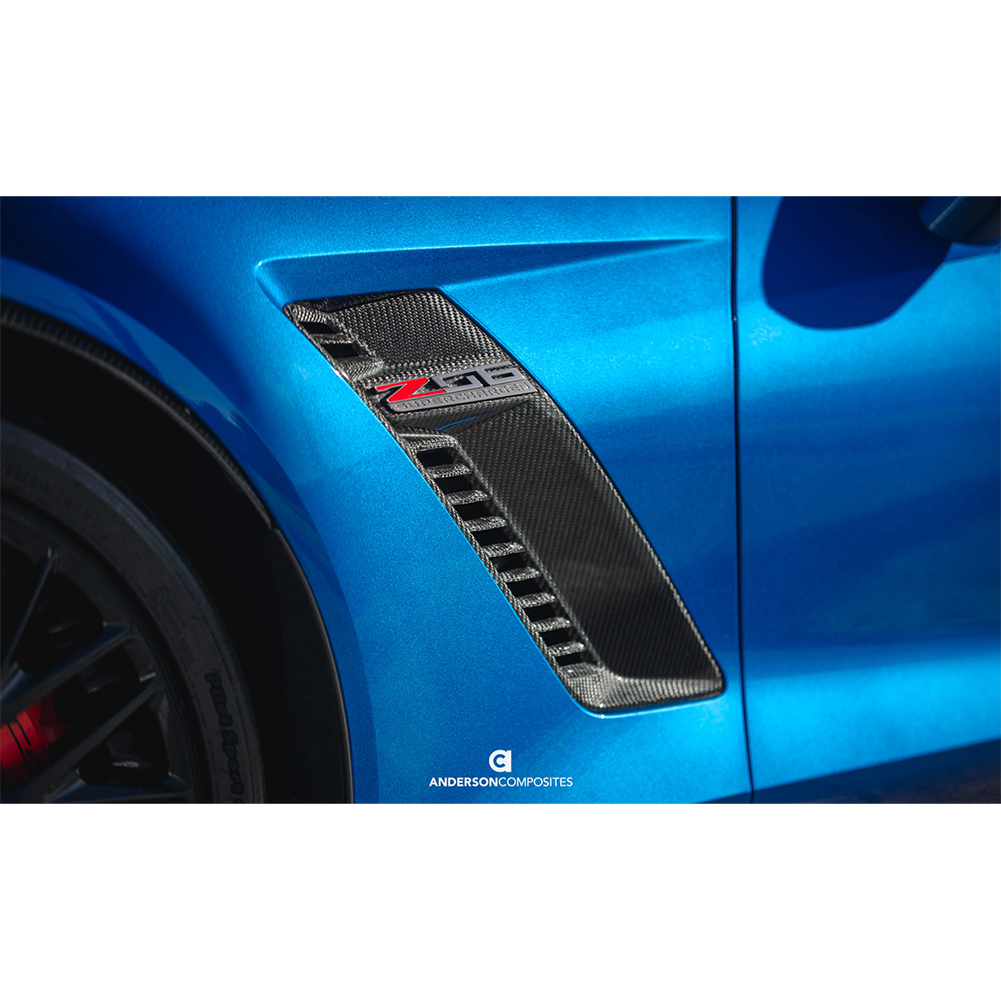 Corvette Fender Vents - Carbon Fiber : C7 2015 - 2019 Z06