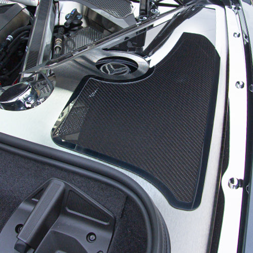C8 Corvette Illuminated Fender Cap Covers 2Pc : Polished Stainless