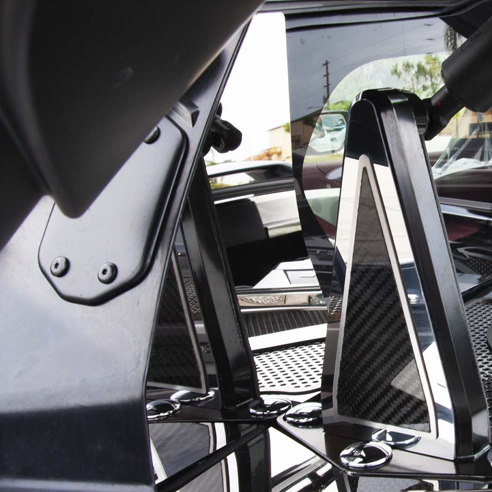 C8 Corvette Coupe Rear Window Trim 2Pc - Stainless Steel : Polished