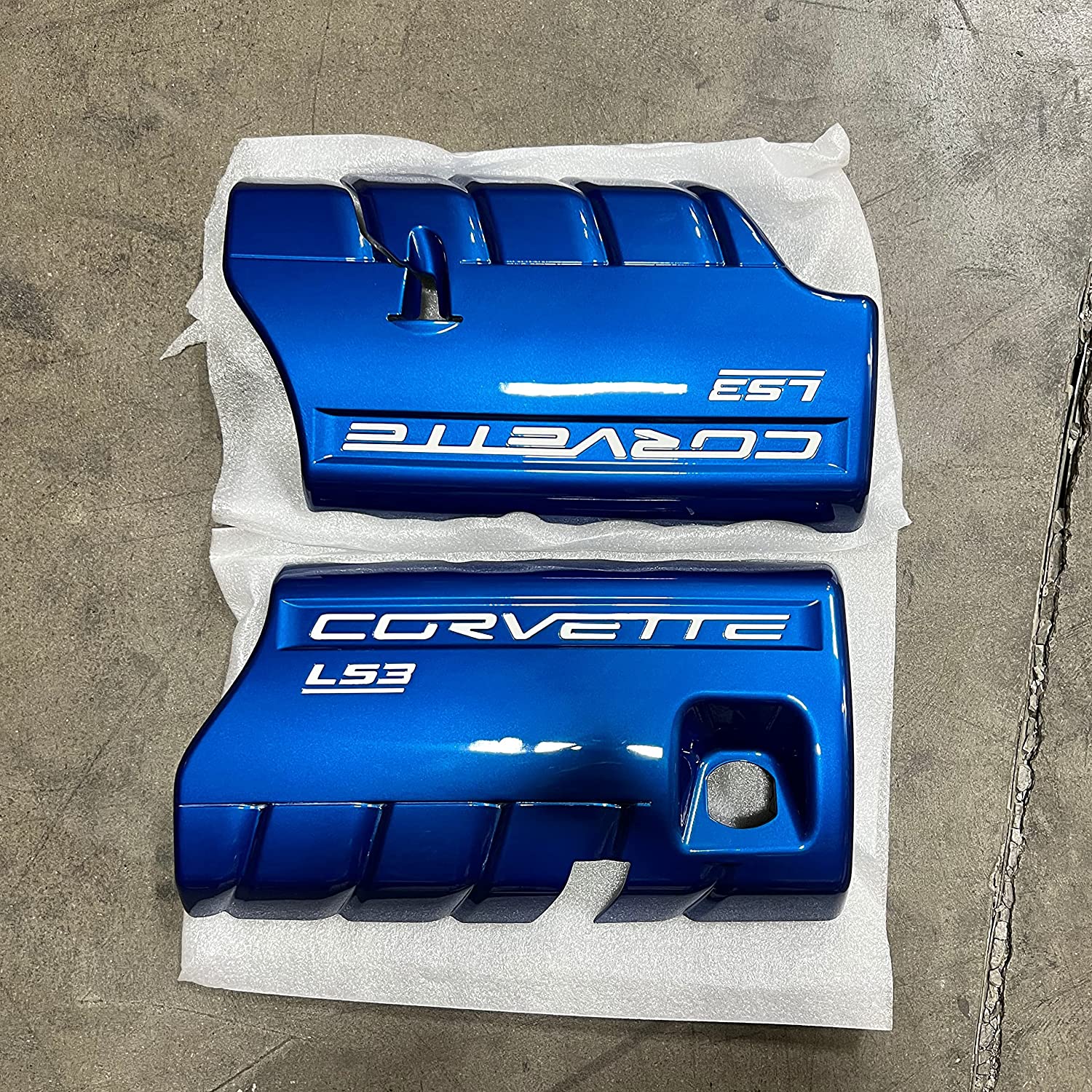 Corvette Fuel Rail Covers - Automatic - Lemans Blue : 2008-2013 C6 LS3