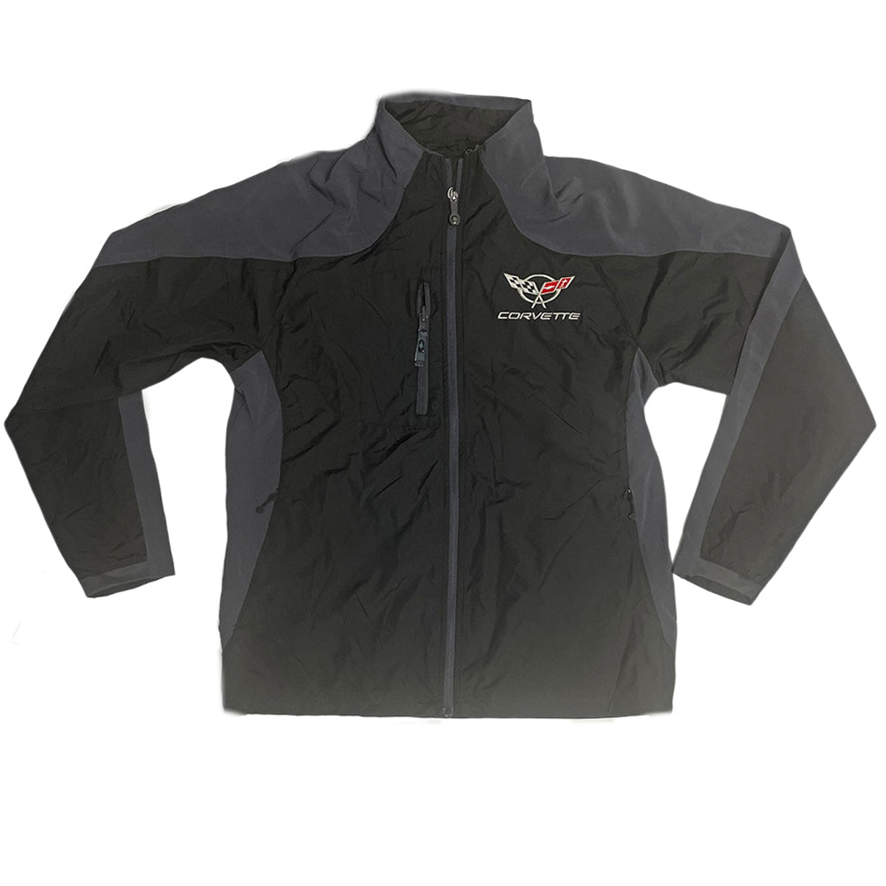 Corvette North End Jacket with C5 Logo - Black/Fossil Gray : 1997-2004 (Small)
