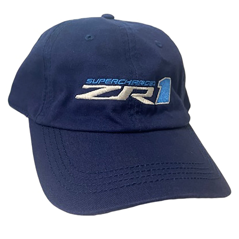 C6 Corvette - Embroidered ZR1 Supercharged Garment Washed Hat/Cap