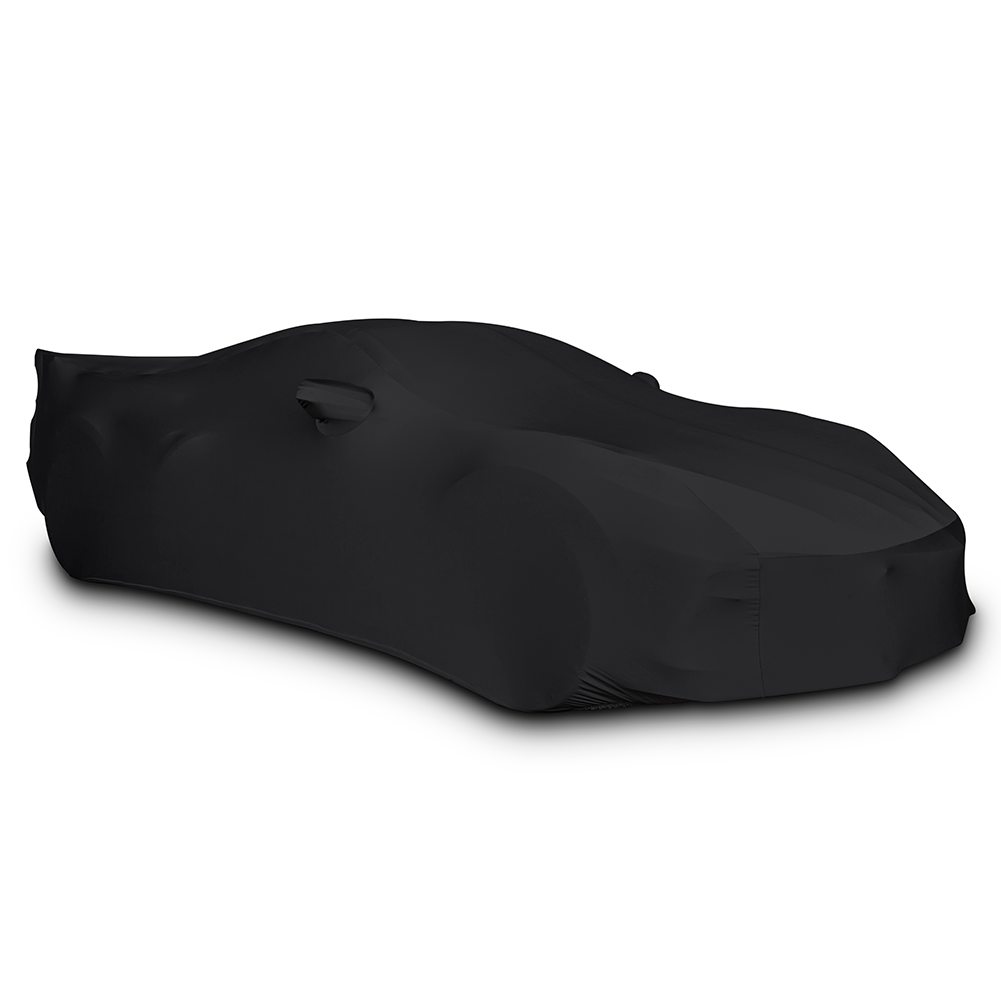 Corvette Ultraguard Stretch Satin Car Cover - Black - Indoor : C8 Stingray, Z51