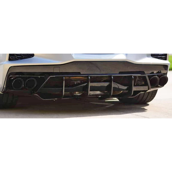 C8 Corvette Carbon Fiber Rear Diffuser Fins - Carbon Fiber