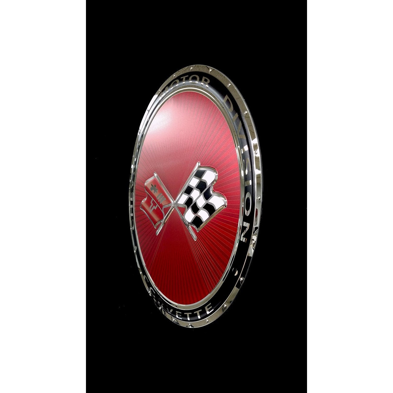 Corvette Flags Badge Metal Wall Sign - 22" x 22" : C3 1973-1974