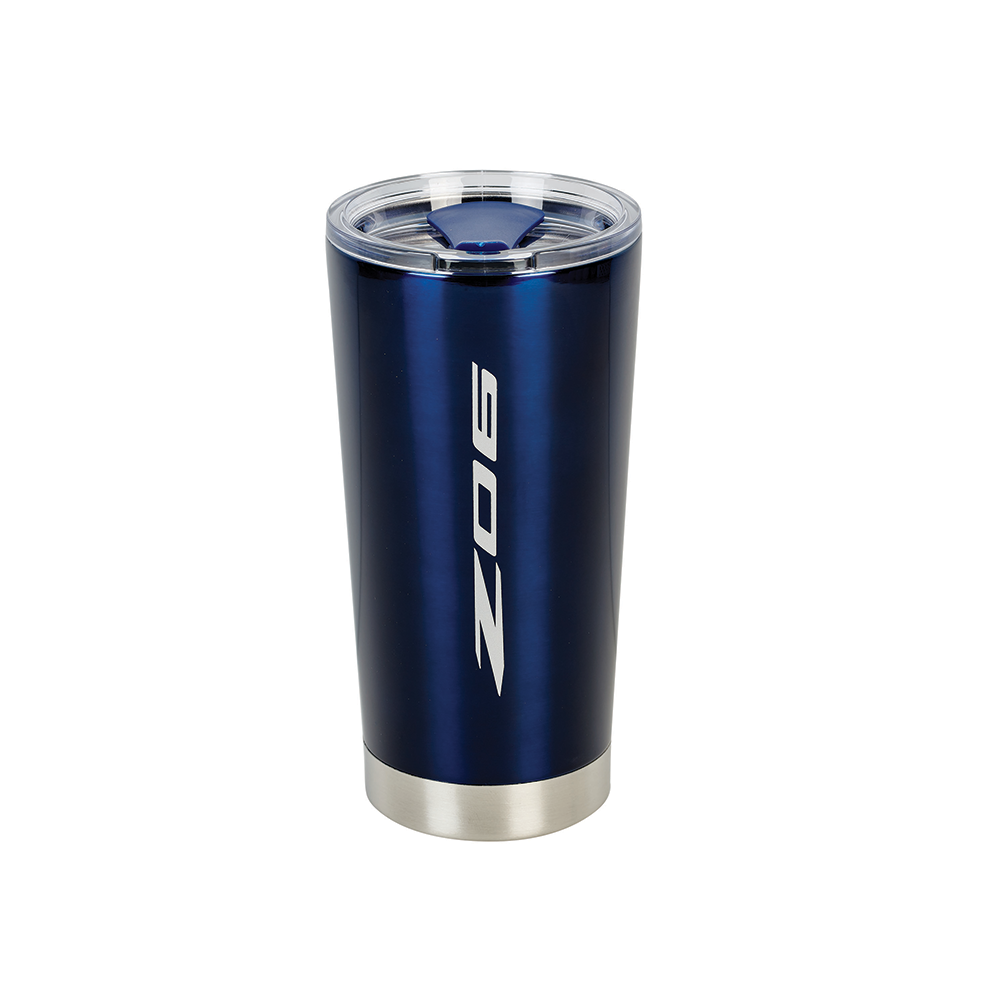 C8 Corvette Z06 Frost Tumbler 20oz : Blue