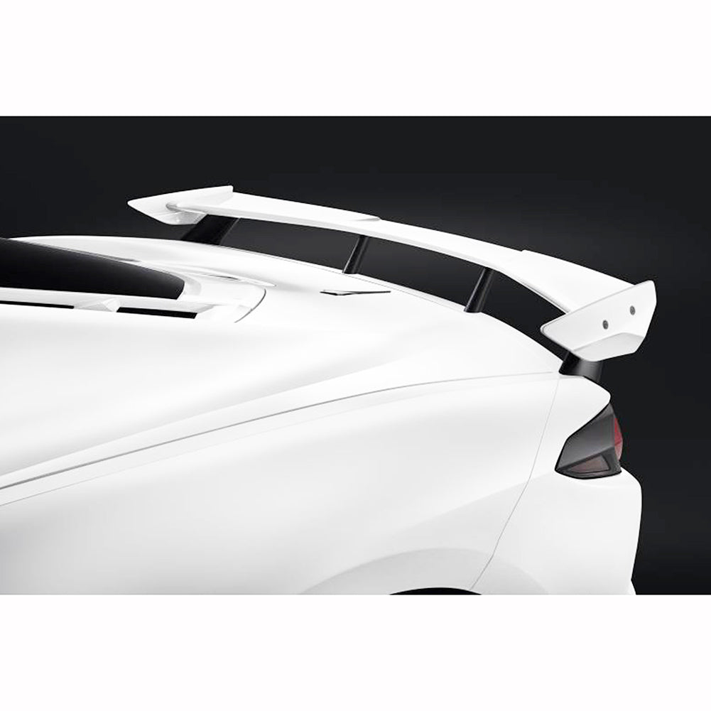 Next Generation C8 Corvette High Wing Spoiler - Arctic White