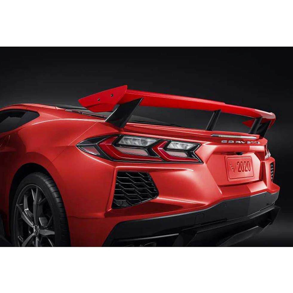 Next Generation C8 Corvette High Wing Spoiler - Torch Red