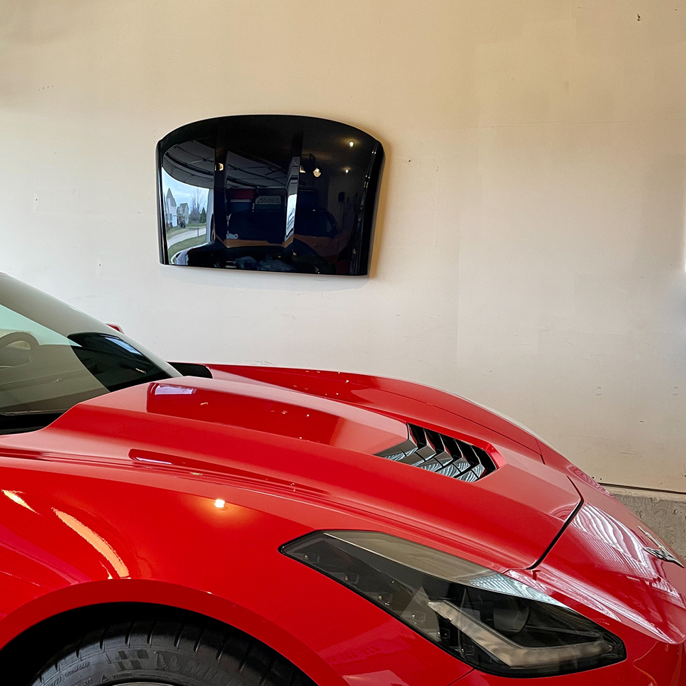 Corvette Coupe Deluxe Wall Mount Roof Rack - Black : C6, C7 & C8