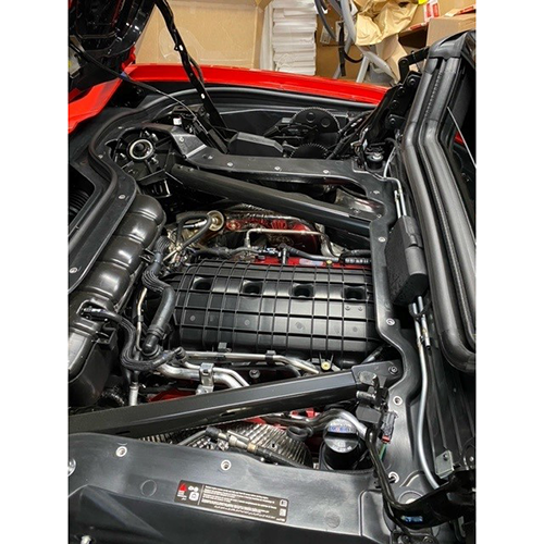 C8 Corvette HTC Engine Bay Cover - Clear
