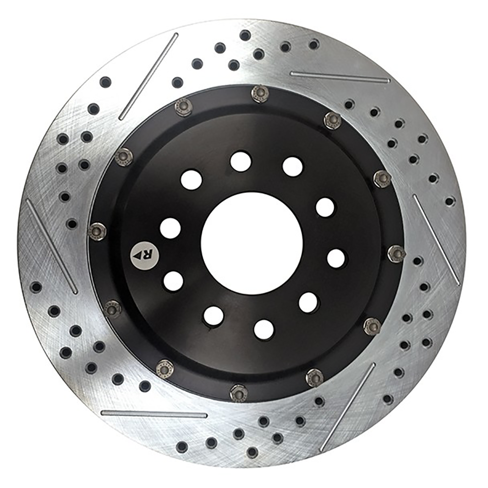 Corvette Rotors Drilled and Slotted with Zinc - Baer EradiSpeed+ : 1988-1996 C4