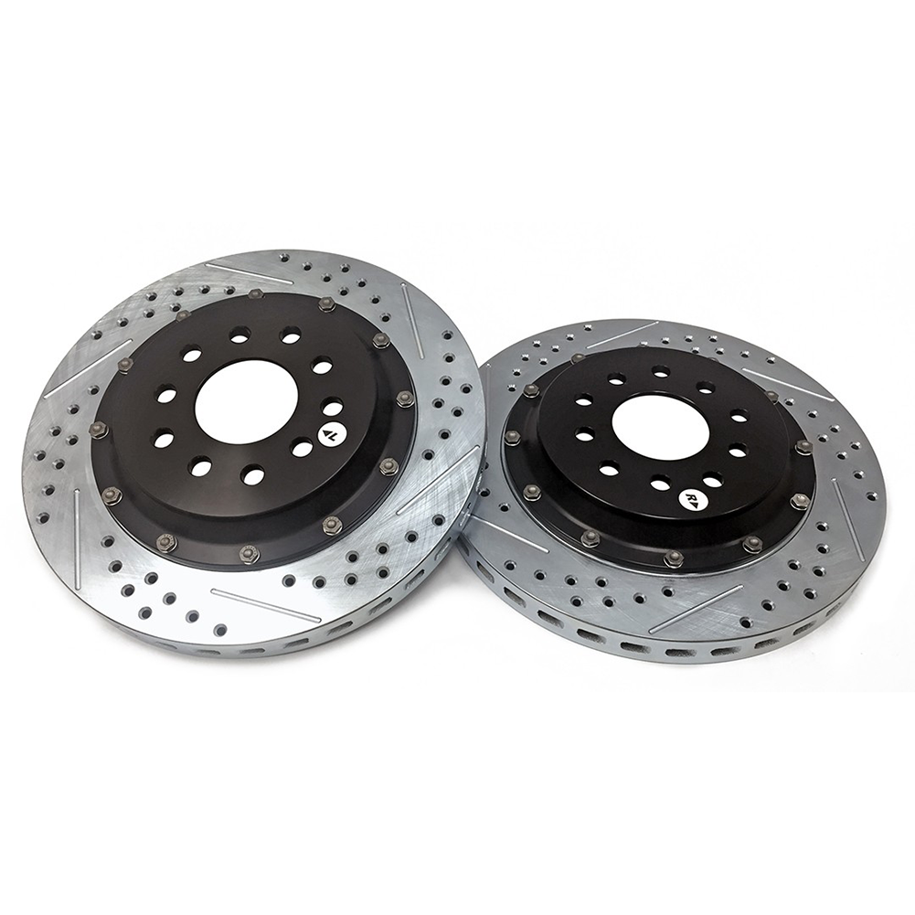 Corvette Rotors Drilled and Slotted with Zinc - Baer EradiSpeed+ : 1988-1996 C4