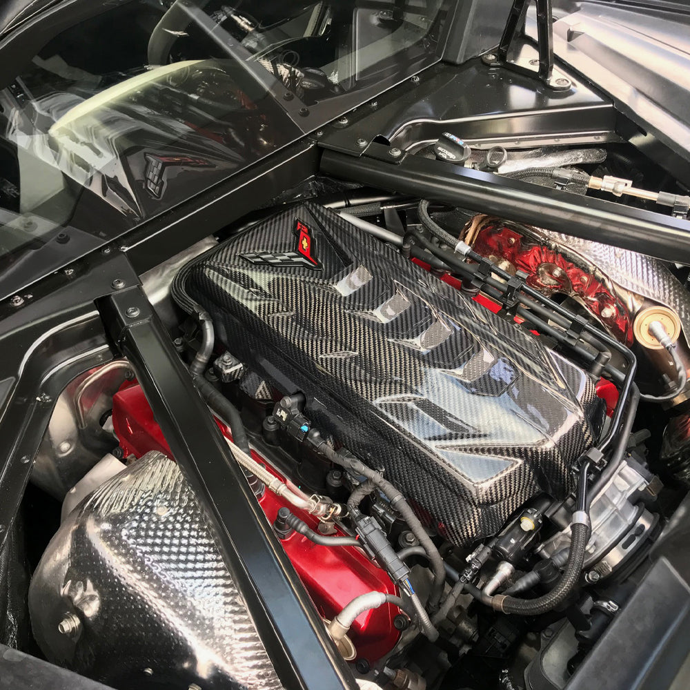 C8 Corvette Carbon Fiber Engine Cover Engine Cover