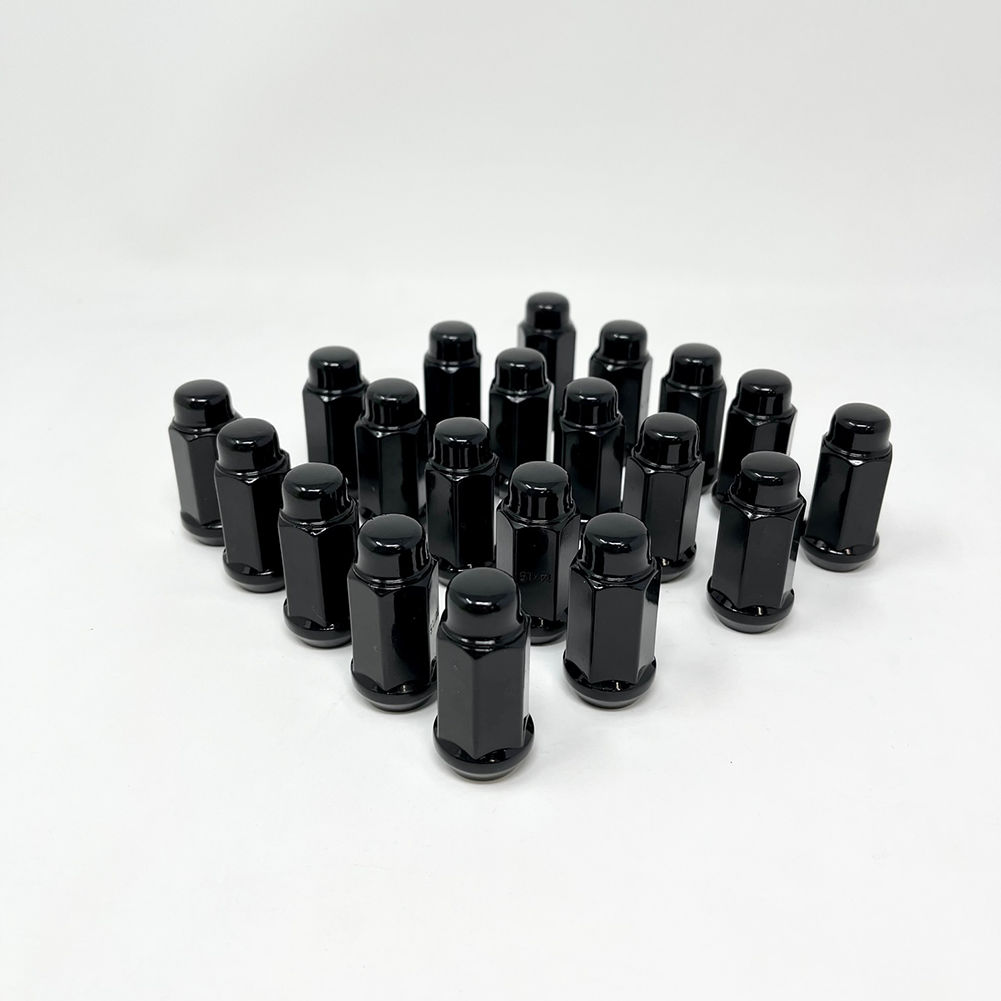 Corvette Lug Nuts - Gloss Black 19mm (Set) : 2020 - 2023 C8