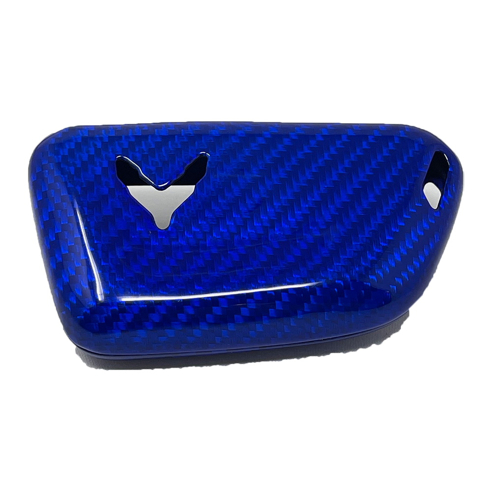 C8 Corvette Key Fob Case Carbon Fiber : Blue