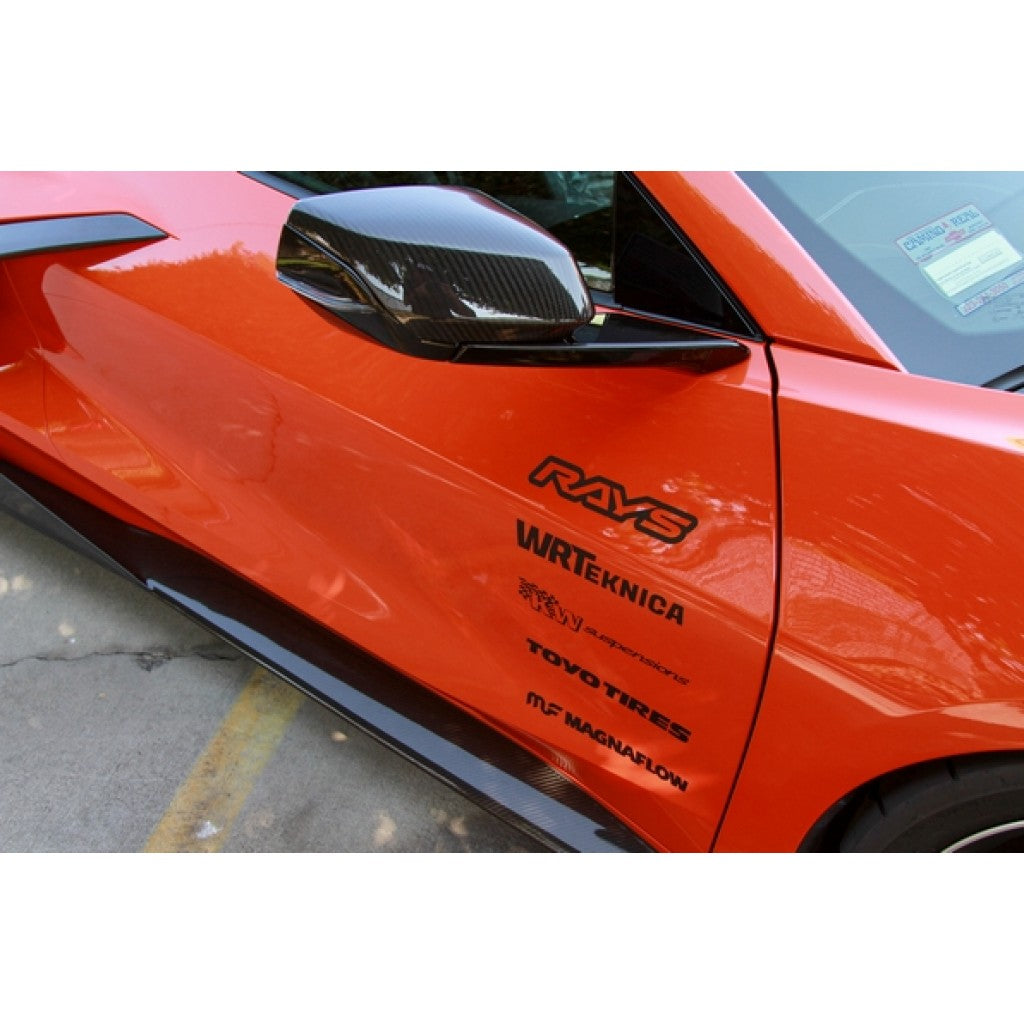 C8 Corvette APR Performance Side Rocker Extensions - Carbon Fiber : C8 2020-2023